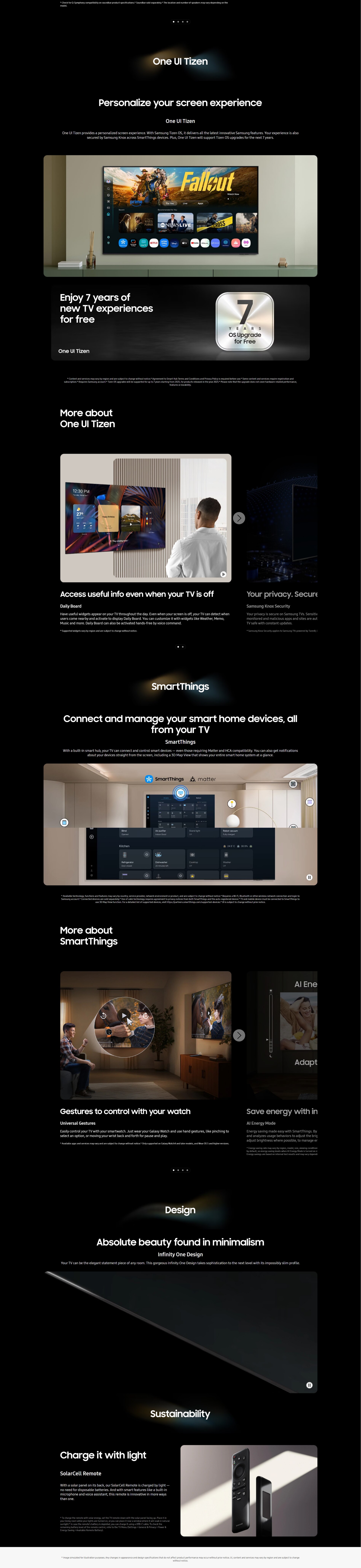 SAMSUNG OLED S95F 4K Samsung Vision AI Smart TV (2025)